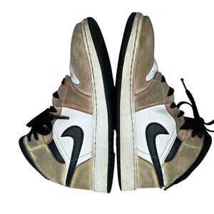 Nike Youth Air Jordan 1 Mid SE GS Shoes Sneakers Yellow Orange DX4365-800 5Y